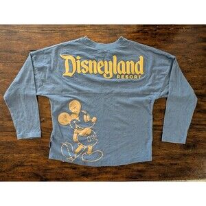 Disneyland Resort Sweater Youth XL Spirit Jersey Unisex Blue & Gold